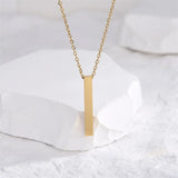 Vertical Rectangular Bar Necklace