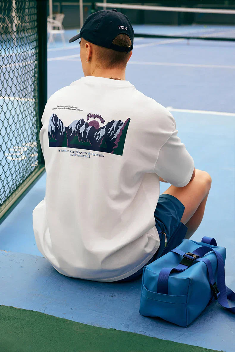 Mountain Graphic Oversized T-Shirt