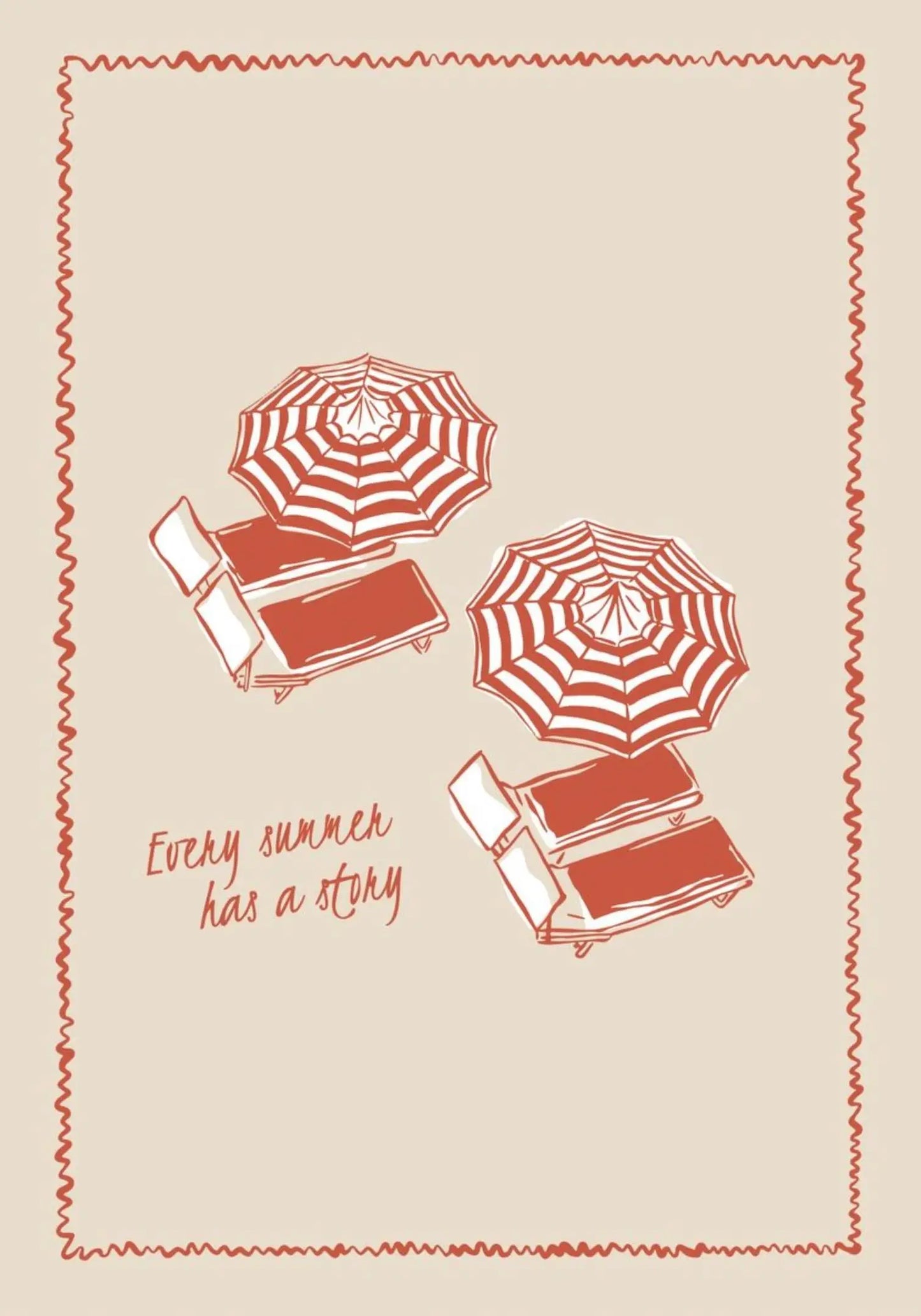 Pósteres de minimalismo relajante junto al mar