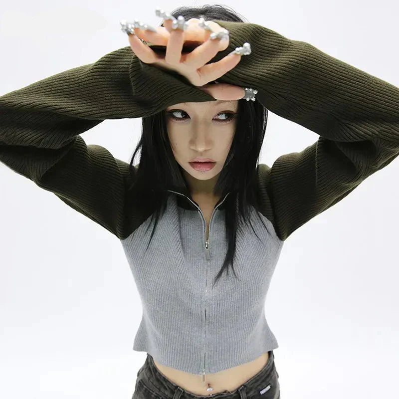 Y2K Patchwork Sweater