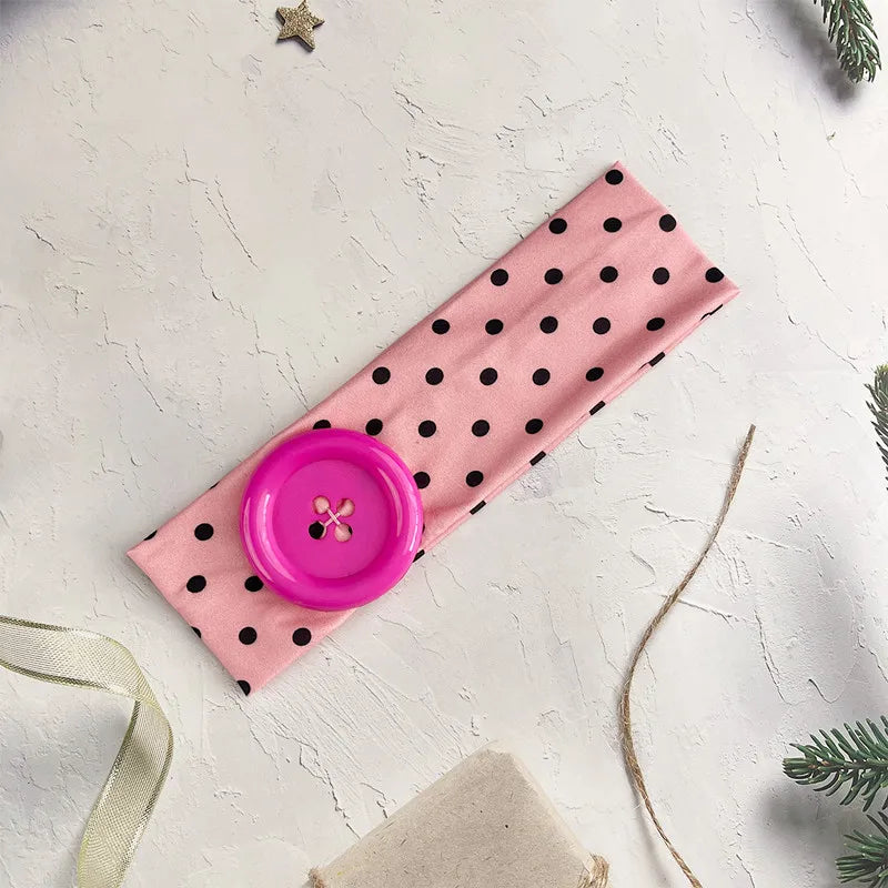 Kawaii Button Headband