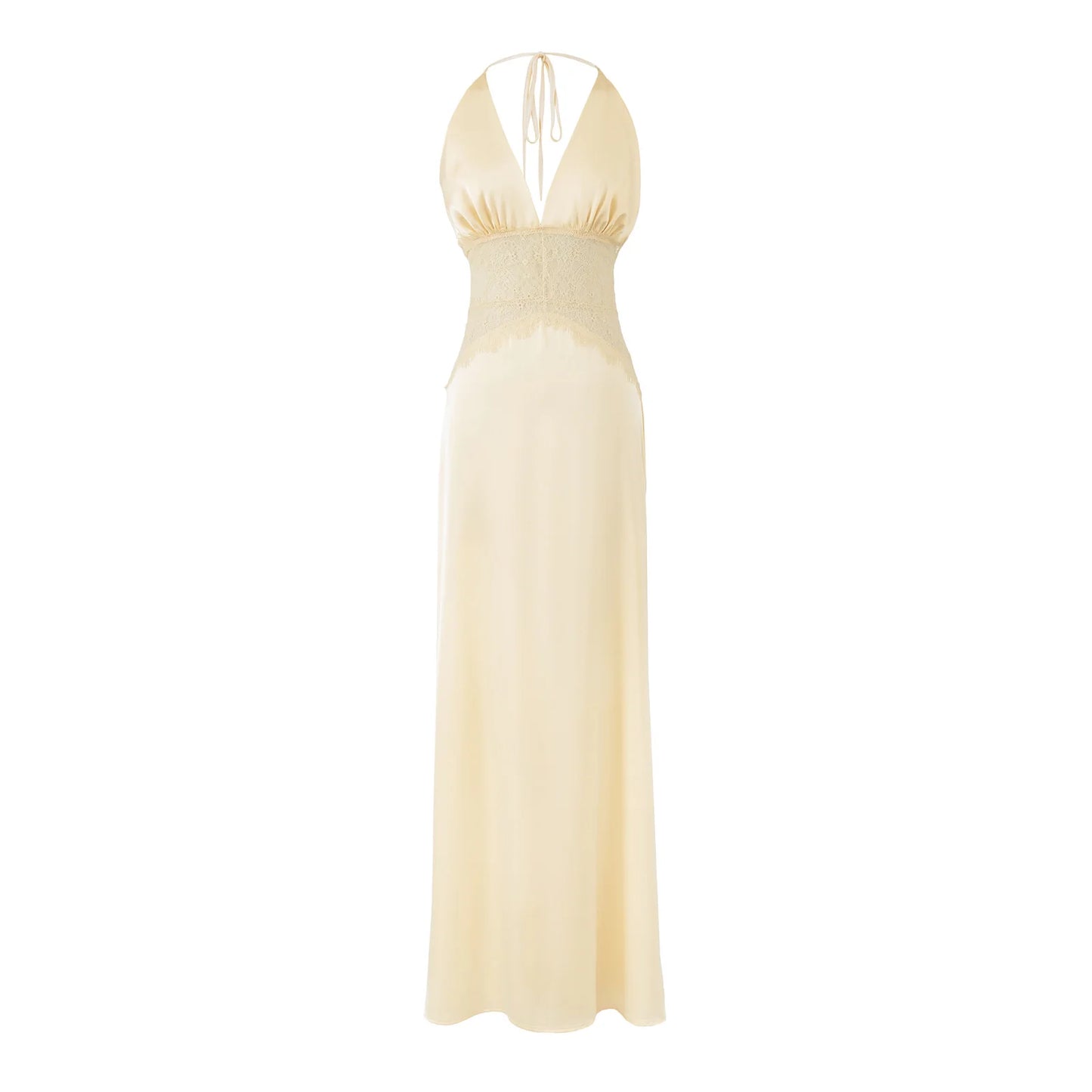 Backless Halter Evening Party Long Dresses