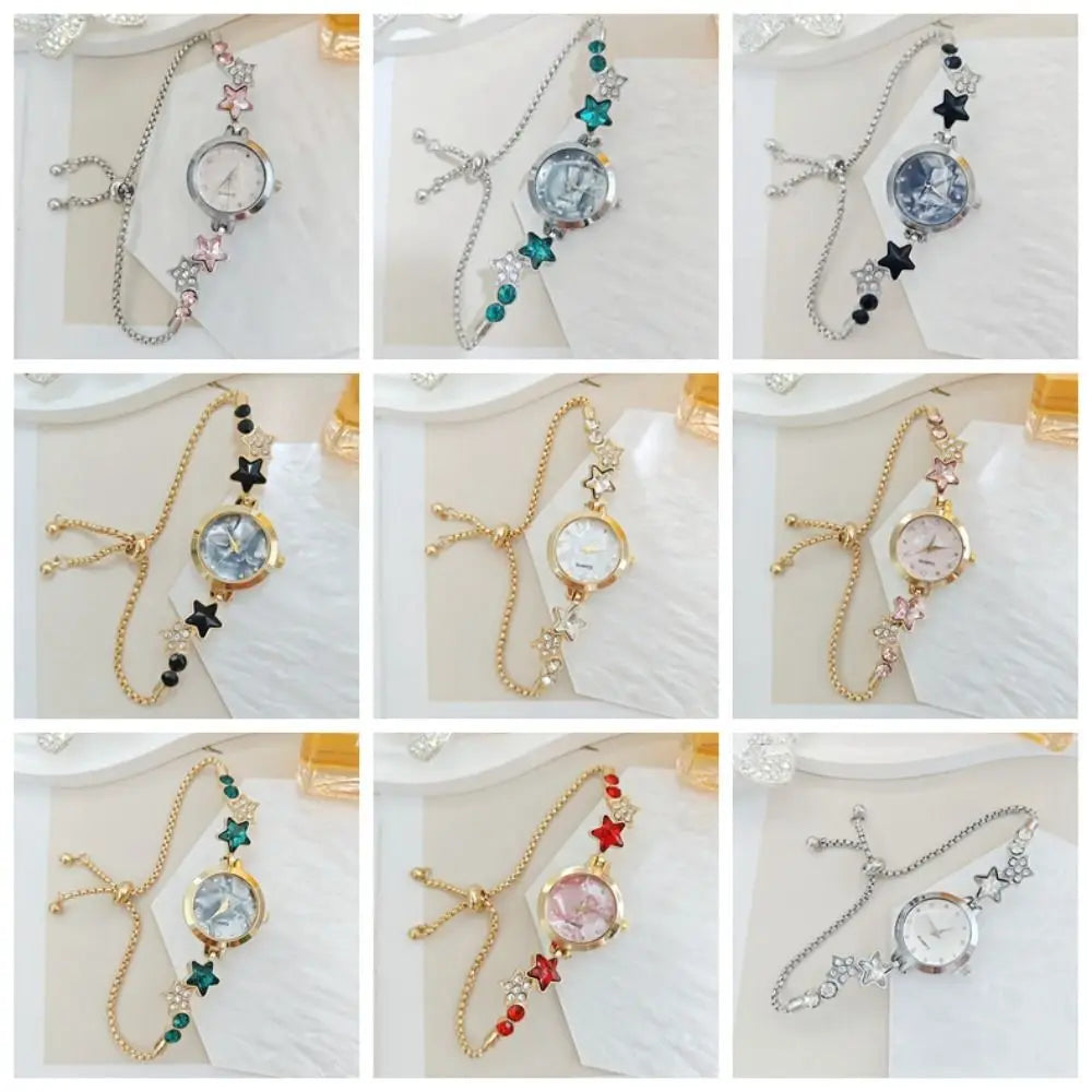 Rhinestone Elegant Adjustable Bracelet Watch
