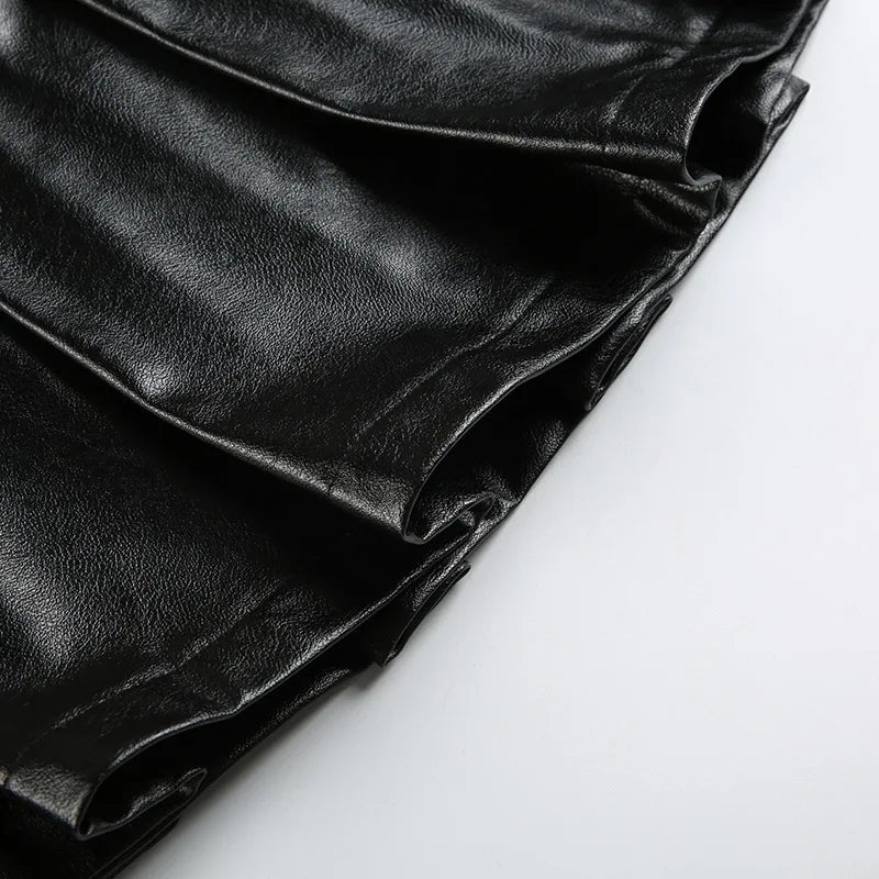 Acubi River Punk Pleated Mini Skirt