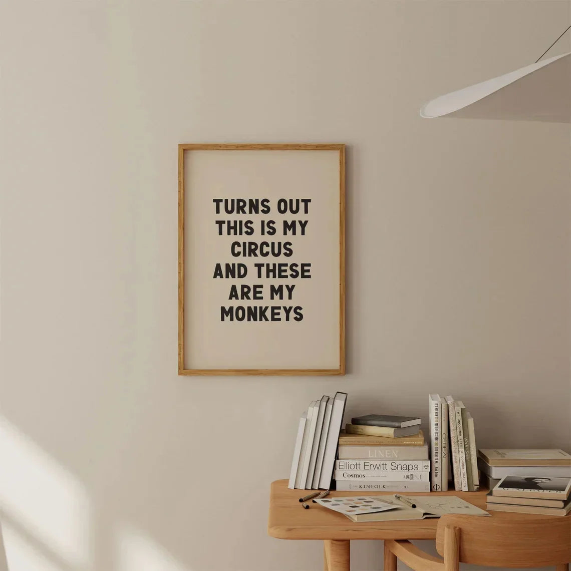 Simple Trendy Text Printing Poster