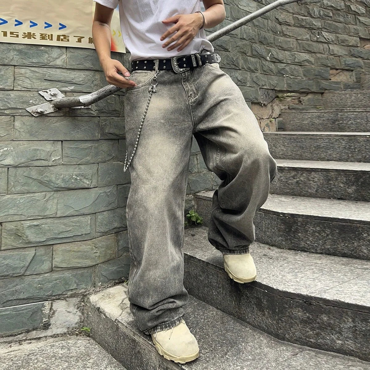 Y2K Vintage Washed Low Rise Denim Jeans
