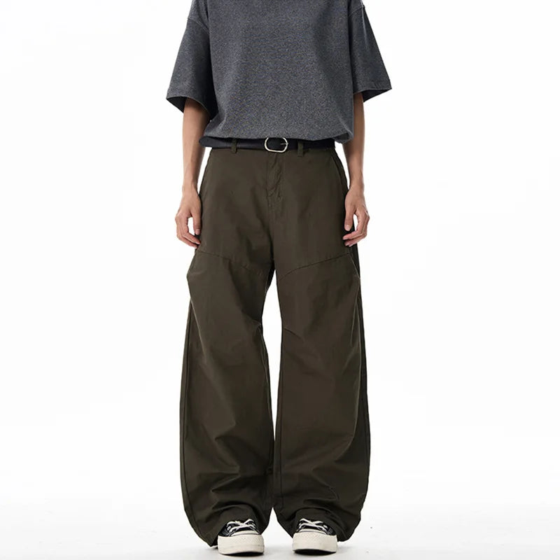 Wide-leg Pleated Lightweight Pants
