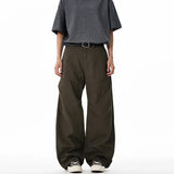 Wide-leg Pleated Lightweight Pants