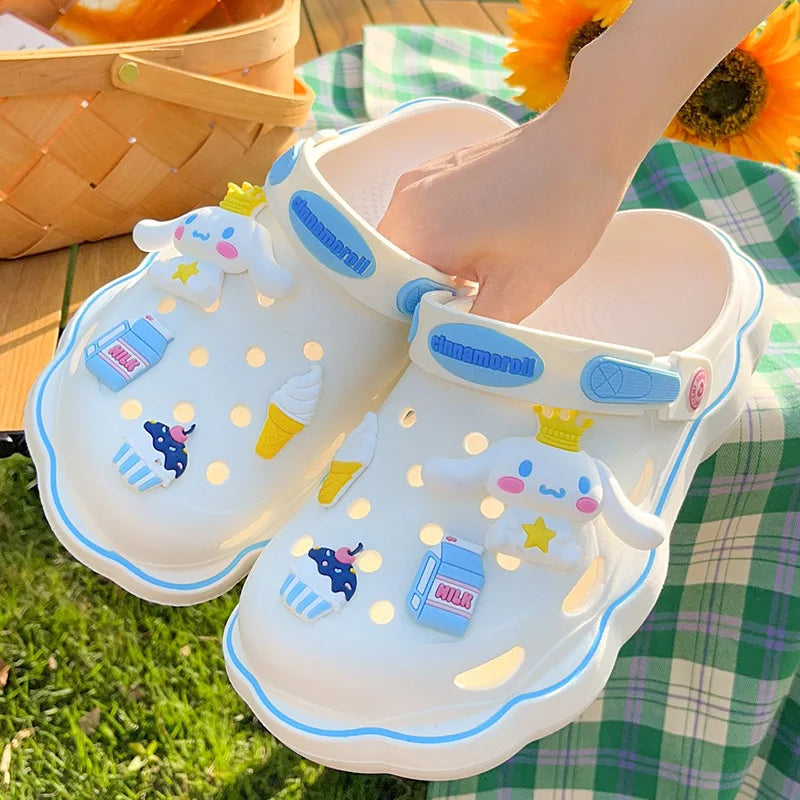 Cute Hello Kitty Soft Girl Crocs