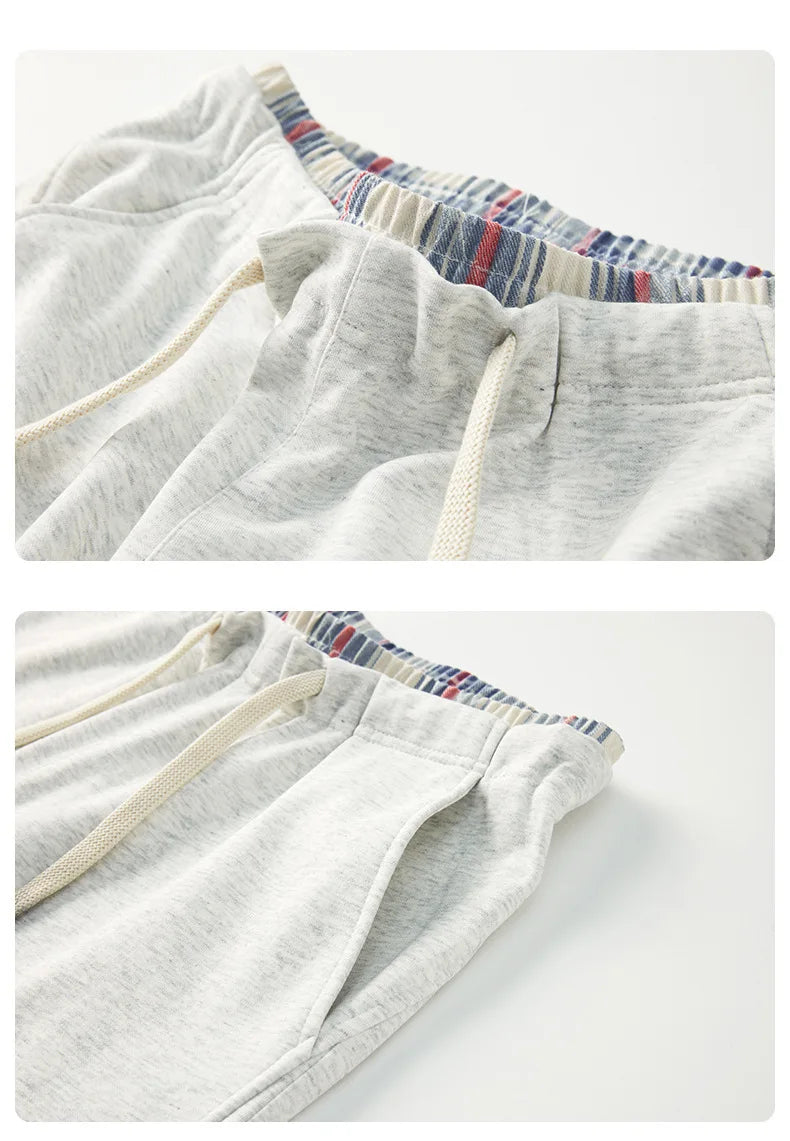 Elastic Drawstring Loose Straight Leg Pants