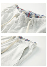 Elastic Drawstring Loose Straight Leg Pants