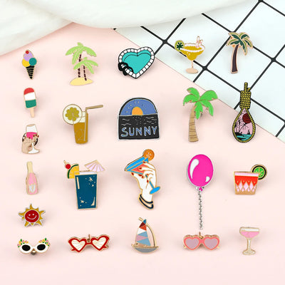Enjoy Summer Holiday Brooches