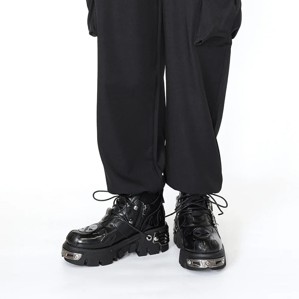 Vintage Dark Punk Lederschuhe