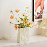 Pleated Paper Bag Unique Vintage Vase