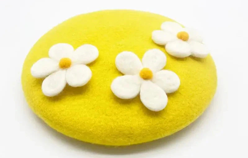 Daisy Crochet Beret