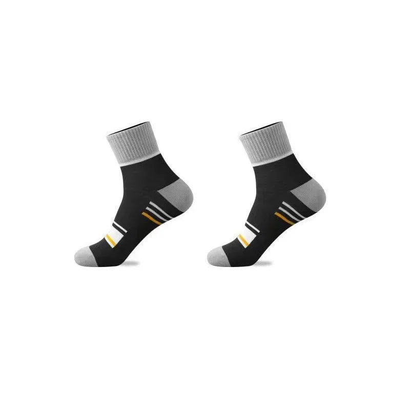 Cotton Striped Middle Height Socks