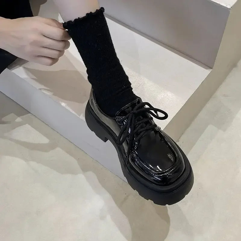 Soft Grunge Black Platform Shoes