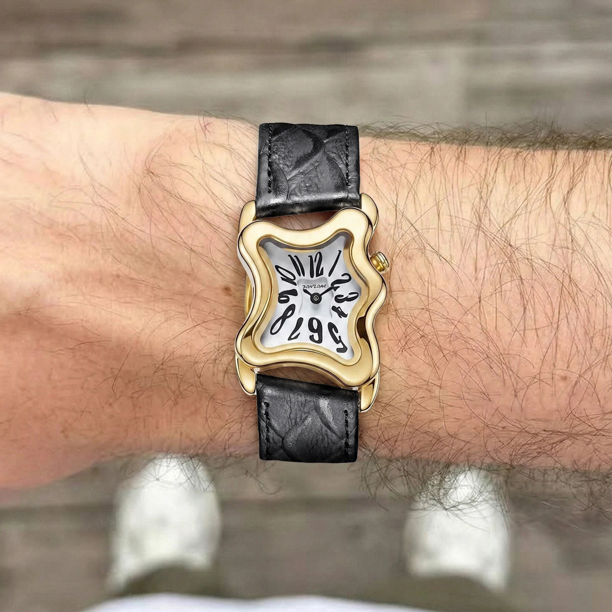 Luxury Large Dial Men's Leather Watch