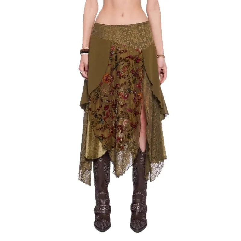 Fairycore Layered Midi Skirt