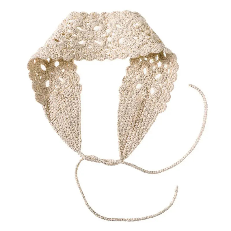 Solid Color Hollow Knitted Headbands