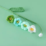 Bell Orchid Bouquet Kintted Crochet Flower