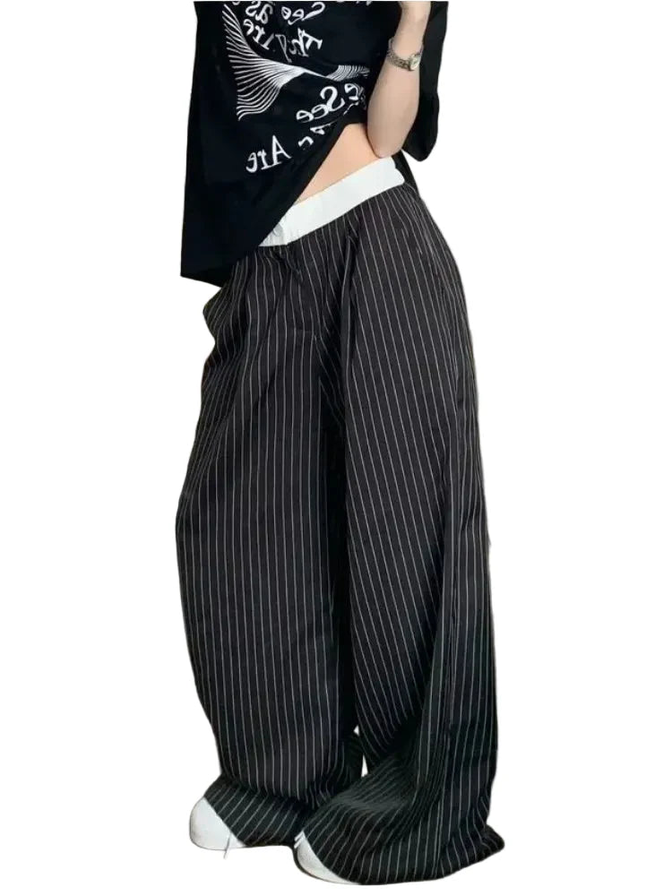 Y2K Plaid Women's Wide Leg Pants