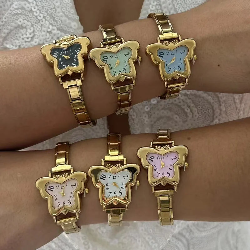 Italian Stainless Butterfly Watch