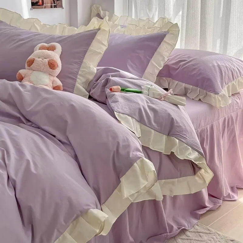 Ruffle Lace Princess Style Bedding Sets