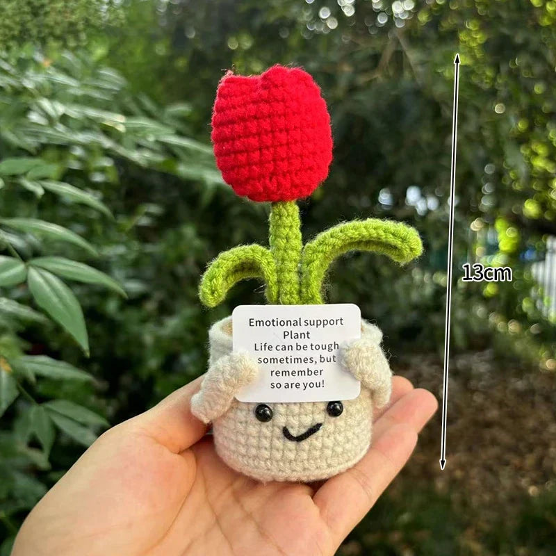 Crochet Handmade Knitted Tulip Flowers