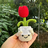 Crochet Handmade Knitted Tulip Flowers