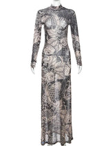 Baddie Tattoo Maxi Dress