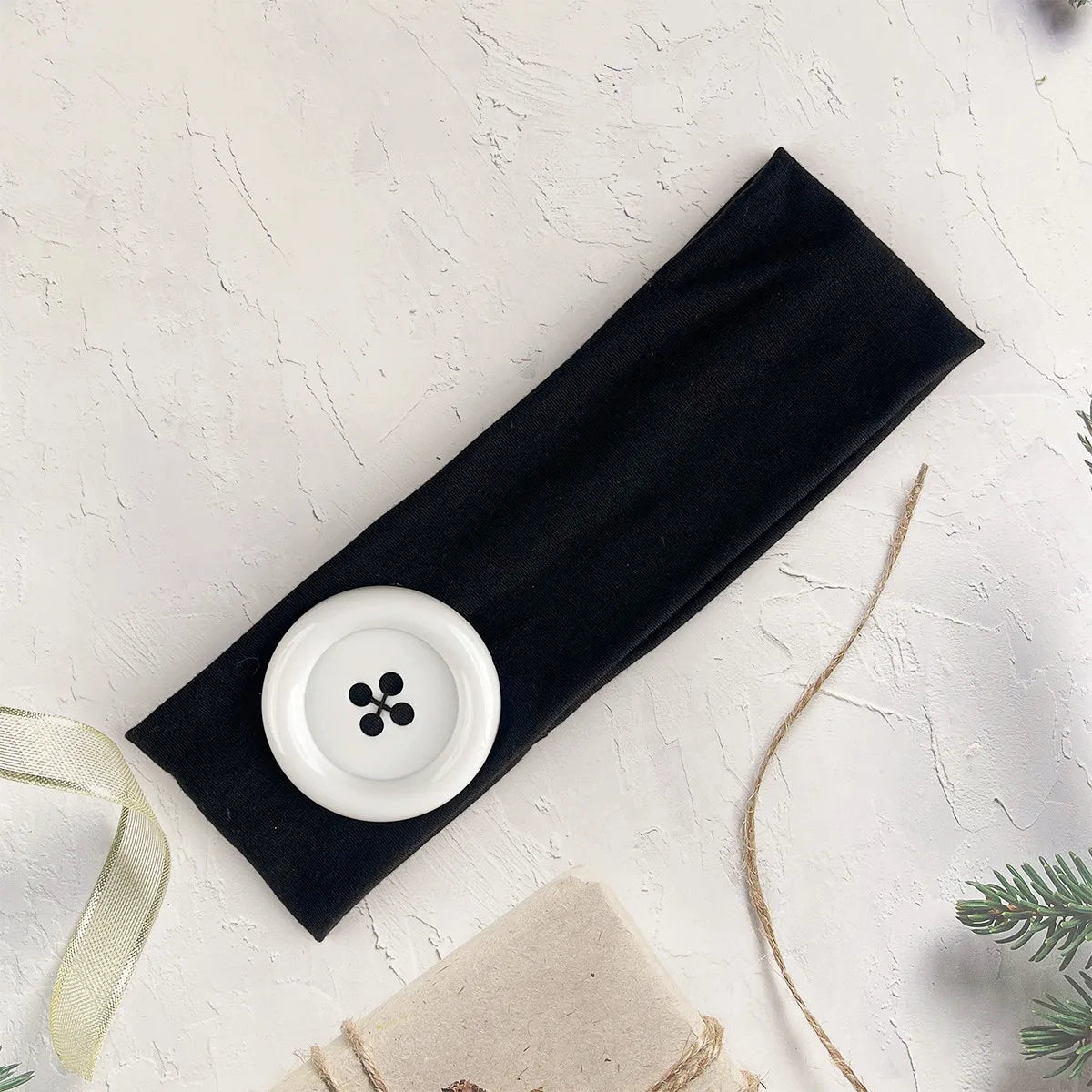 Kawaii Button Headband