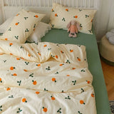 Korean Pink Letter Bedding Set