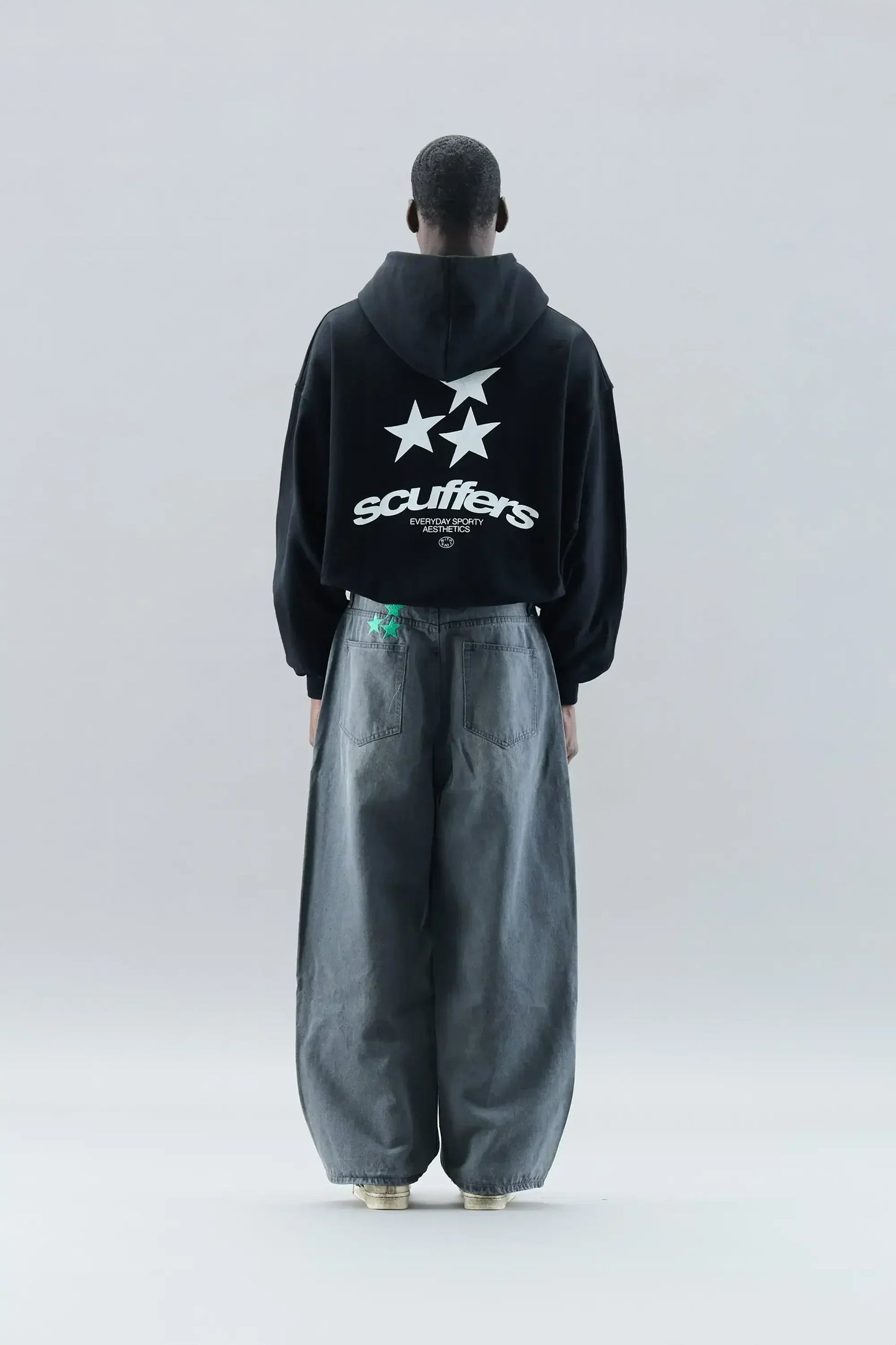 Gothic Star Print Modern Oversized Shirt