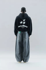 Gothic Star Print Modern Oversized Shirt