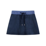 Athletic Girl Hoodie & Skirt Blue Set