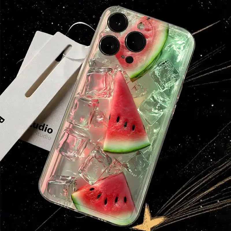 Summer Fresh Iced Watermelon iPhone Cases