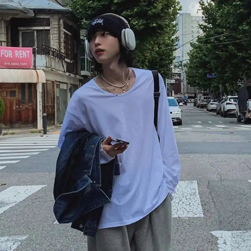 Korean Style Casual Long T-Shirt