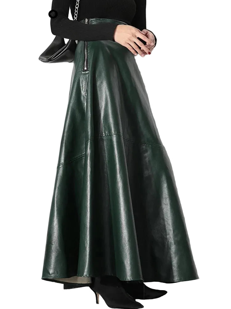 Soft Faux Leather Skirt