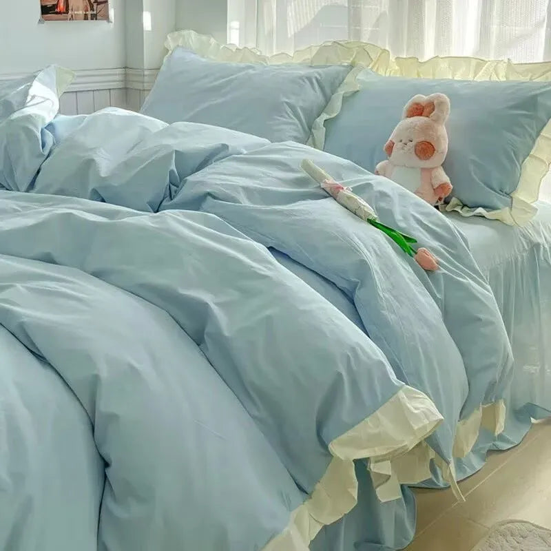 Ruffle Lace Princess Style Bedding Sets