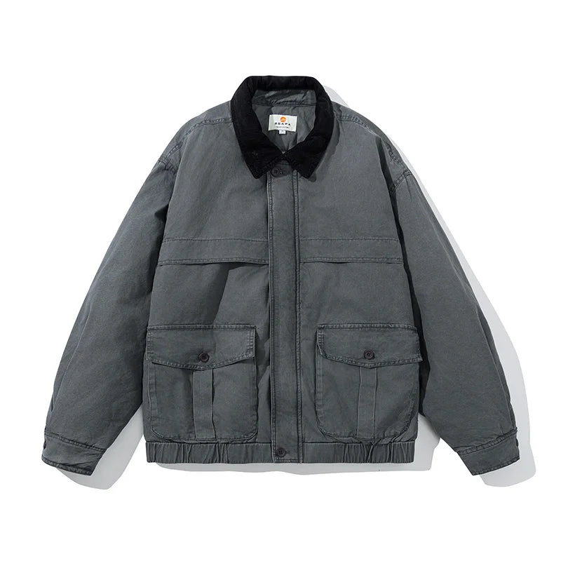 Corduroy Padded Windbreaker Jacket