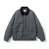 Corduroy Padded Windbreaker Jacket