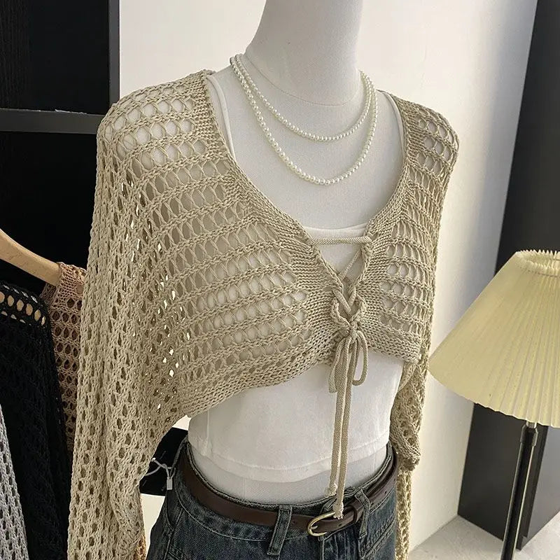 Vintage-Camisole-Strickpullover