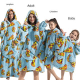 Family Oversize Sherpa Blanket Hoodie