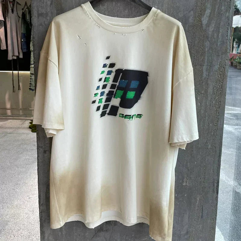 Patchwork Washed T-shirts