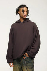 Comfy Solid Color Autumn Hoodie