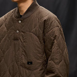 Wasserdichte leichte braune Pufferjacke