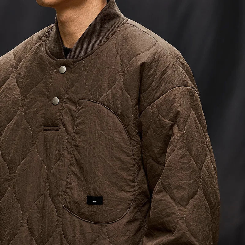 Wasserdichte leichte braune Pufferjacke