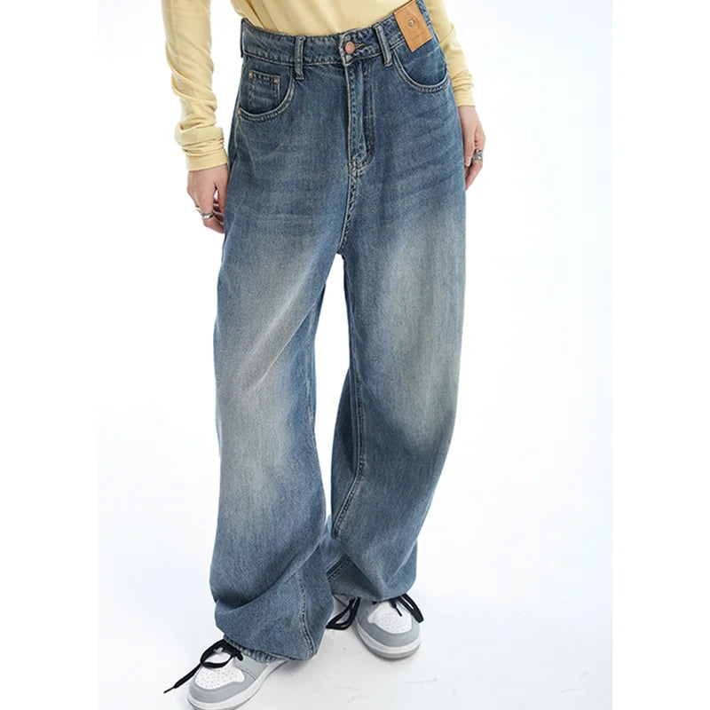 Vintage Wide-leg Skater Girl Jeans