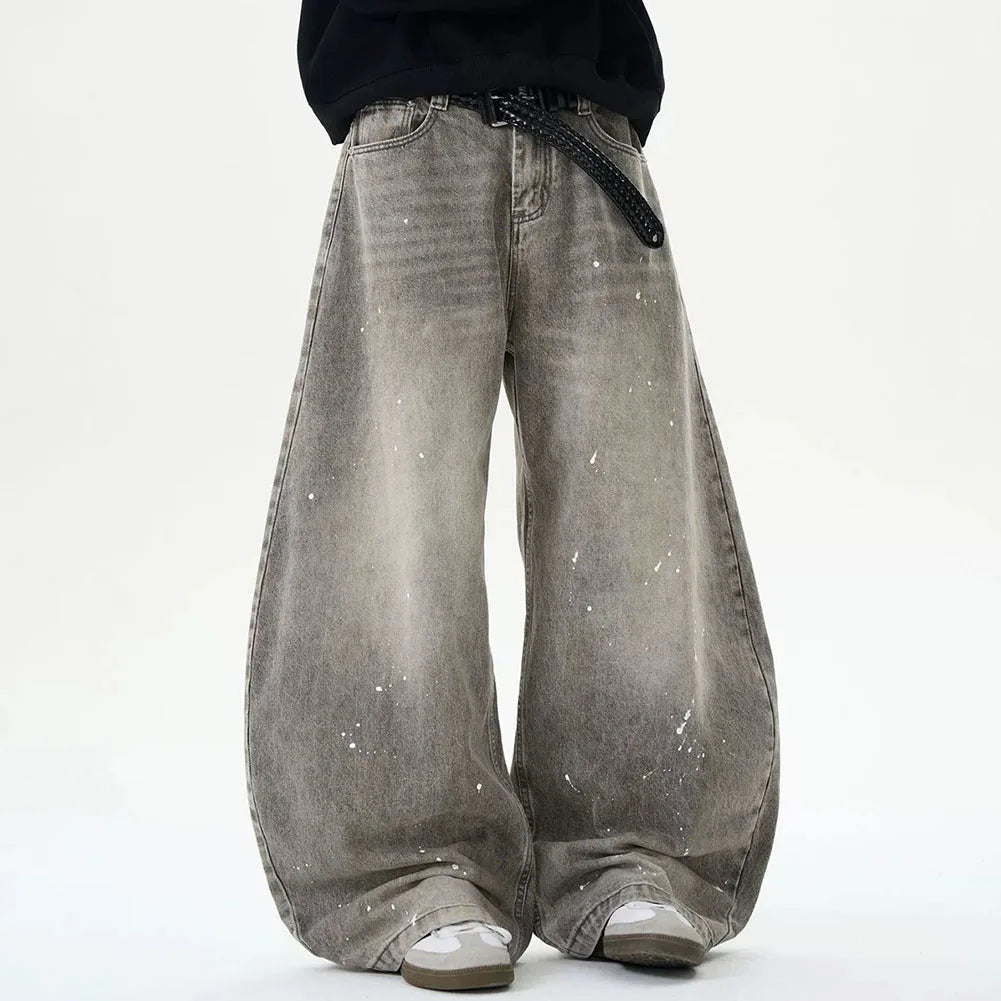 Y2K Washed Wide Leg Jeans